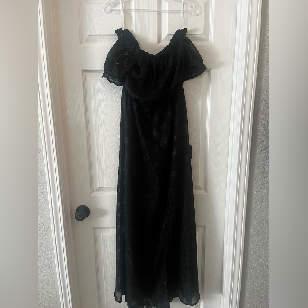 Off shoulder black dress